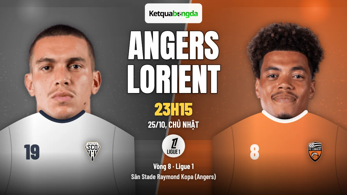 Nhận định Angers vs Lorient, 23h15 ngày 25/10 – Ligue 1