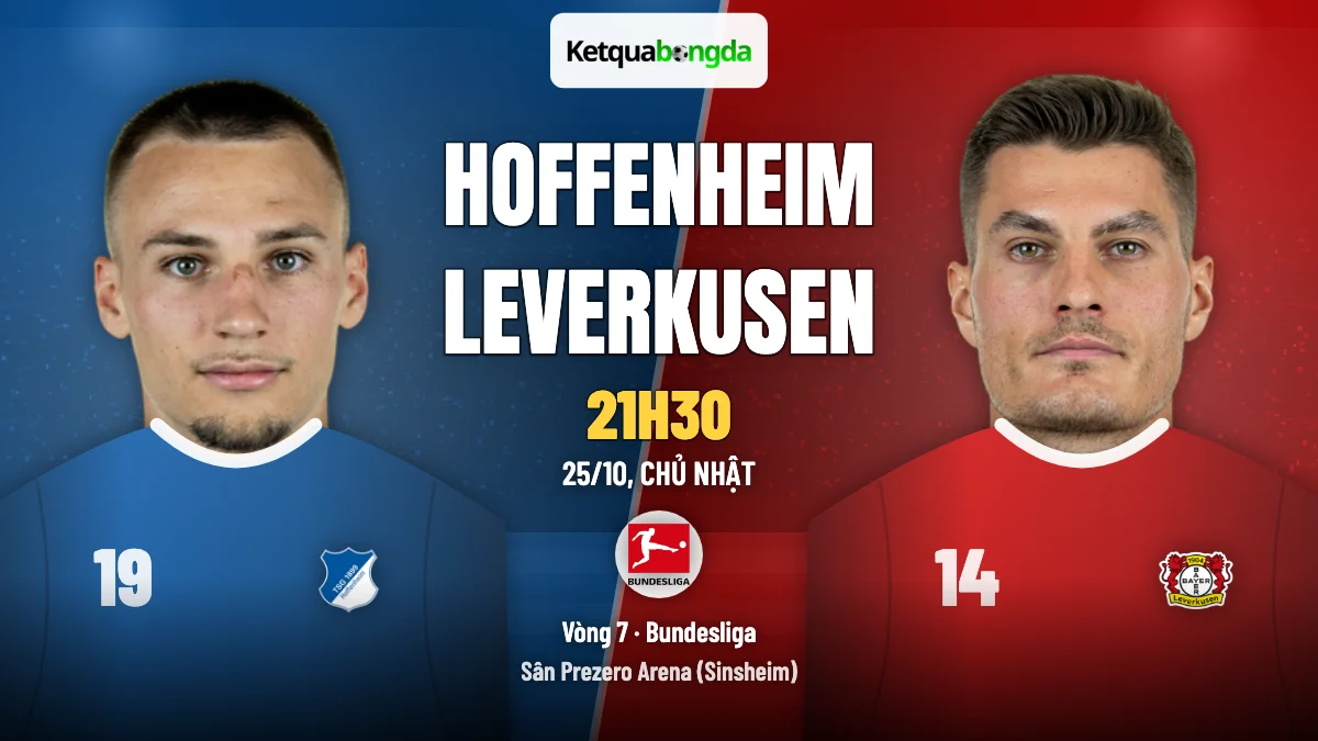 Nhận định Hoffenheim vs Leverkusen, 21h30 ngày 25/10 – Bundesliga