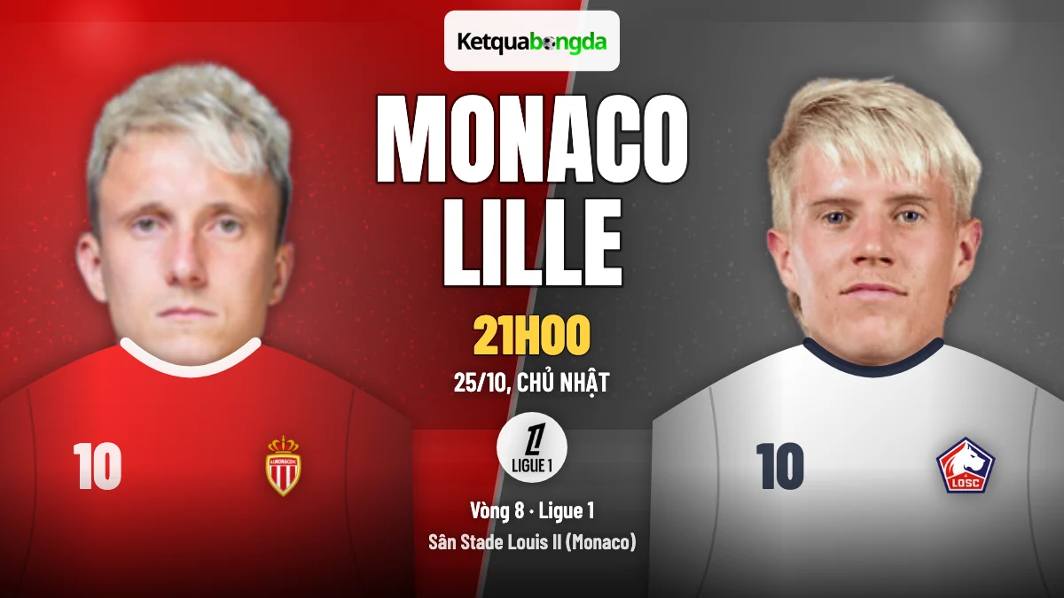 Nhận định Monaco vs Lille, 21h00 ngày 25/10 – Ligue 1