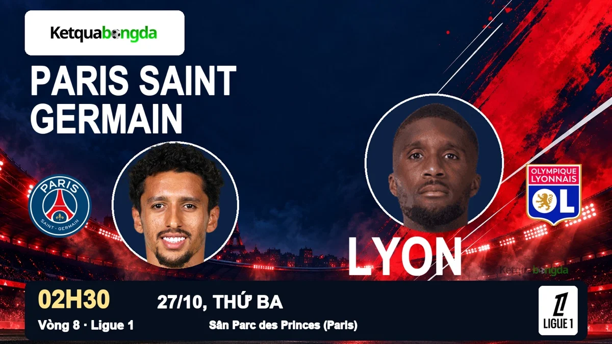 Nhận định PSG vs Lyon, 02h30 ngày 27/10 – Ligue 1
